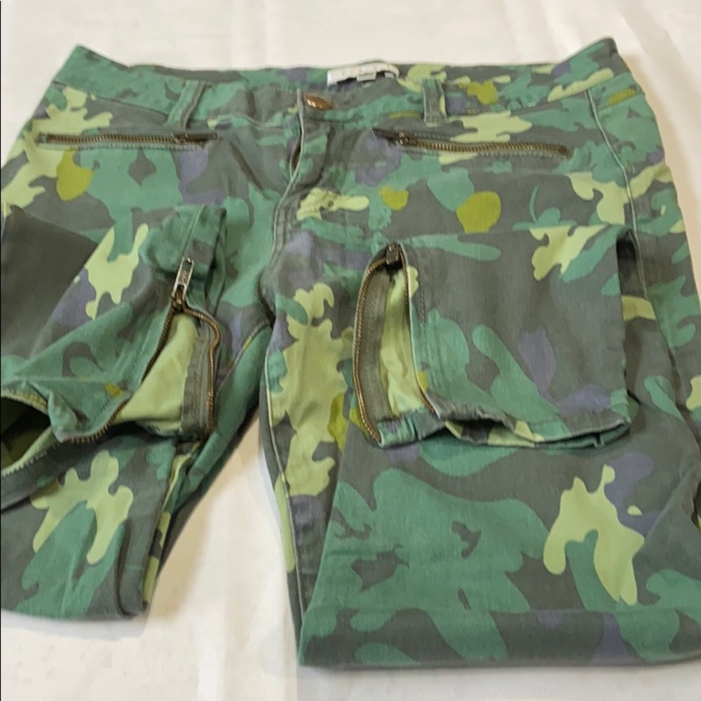 CAbi 371 Multi Green Camo Jeans 766